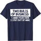 Two Rules Of Business Mind Your Own Stay Out Of Mine Funny T-Shirt - T-Shirt | Navy