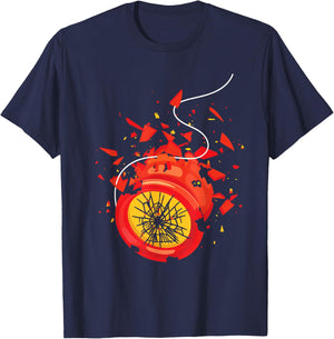 Shattered Yoyo - Vintage Classic Pastime 80s Toy Game T-Shirt - T-Shirt | Navy