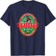 Chicago Pride Windy City Classic Beer Label T-Shirt - T-Shirt | Navy