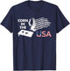 Patriotic Cornhole Player Corn In The USA American Flag T-Shirt - T-Shirt | Navy