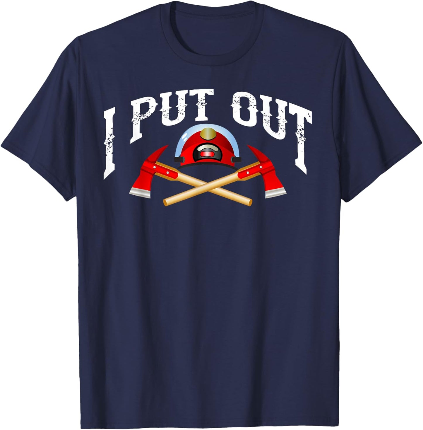 Cool Firefighter Design Women Firemen Firefighter T-Shirt - T-Shirt | Navy