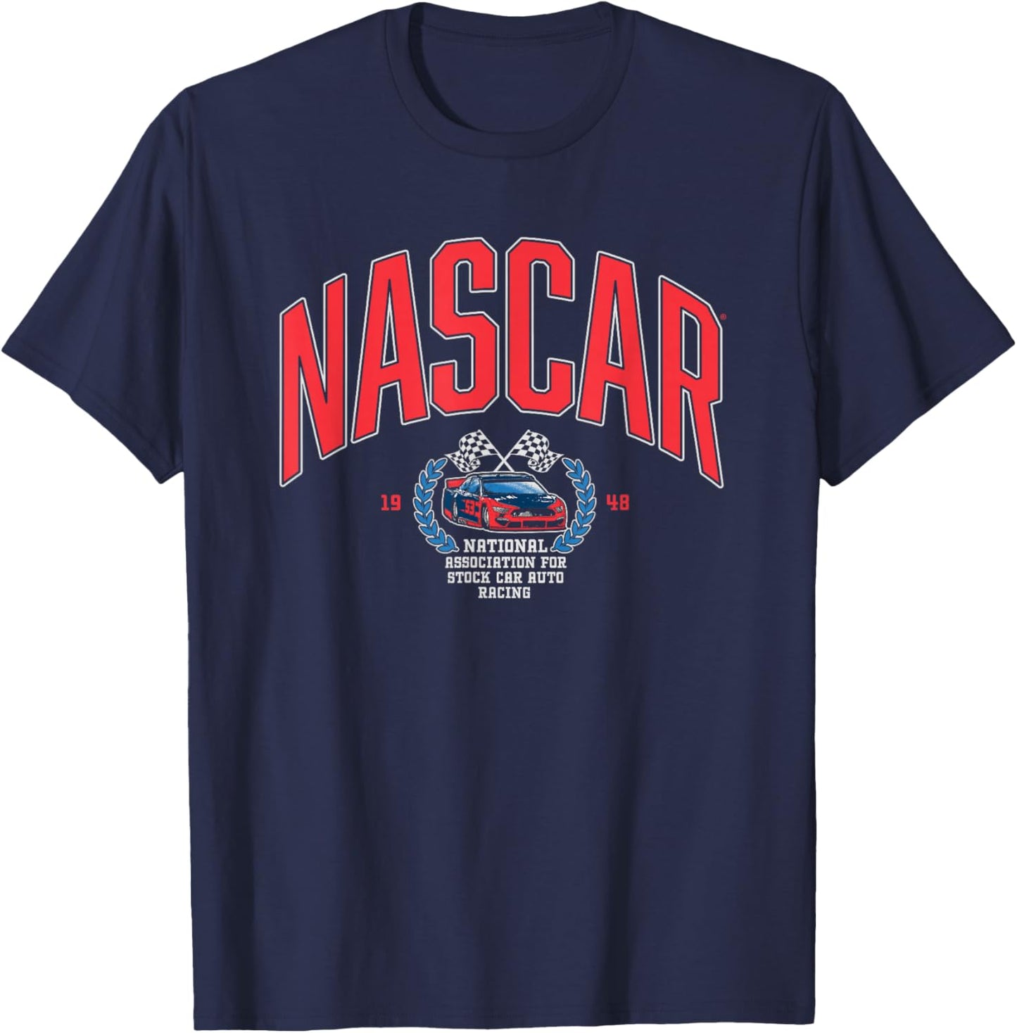 NASCAR 1948 National Association for Stock Car Auto Racing T-Shirt - T-Shirt | Navy
