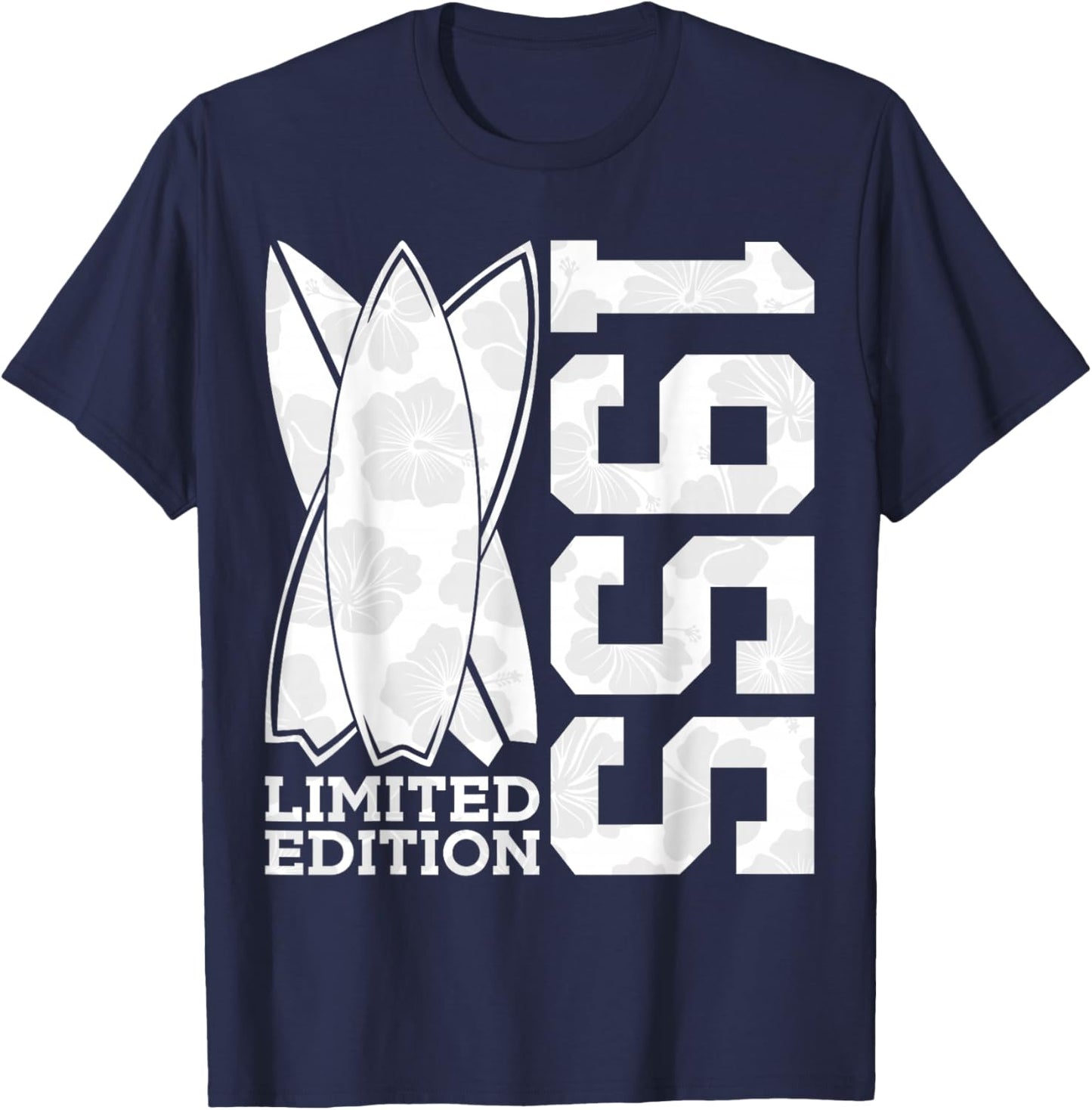 Surfboard Limited Edition 1955 Surfer 70th Birthday Surfing T-Shirt - T-Shirt | Navy