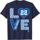 Clayton Kershaw Stacked Love - Apparel T-Shirt - T-Shirt | Navy