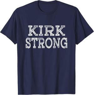 KIRK Strong Squad Family Reunion Last Name Team Custom T-Shirt - T-Shirt | Navy