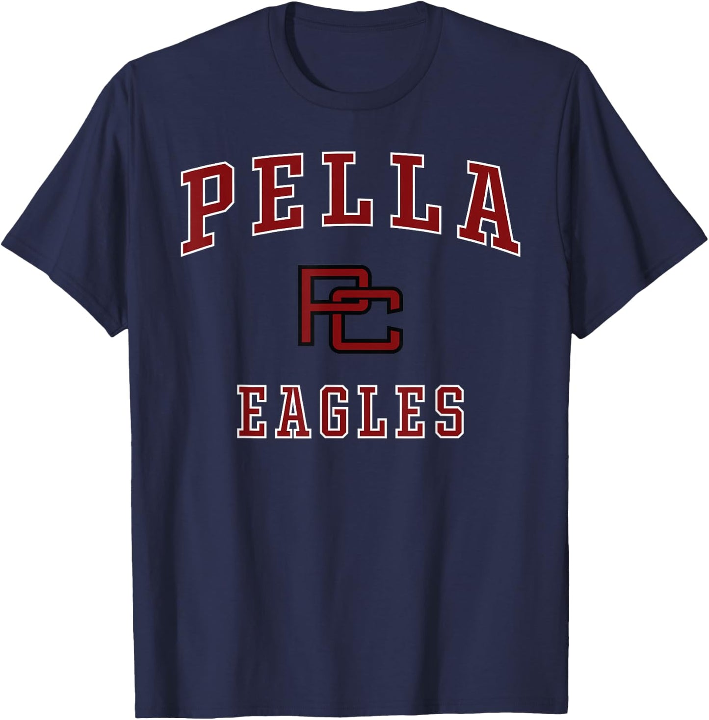 Pella Christian High School Eagles T-Shirt - T-Shirt | Navy