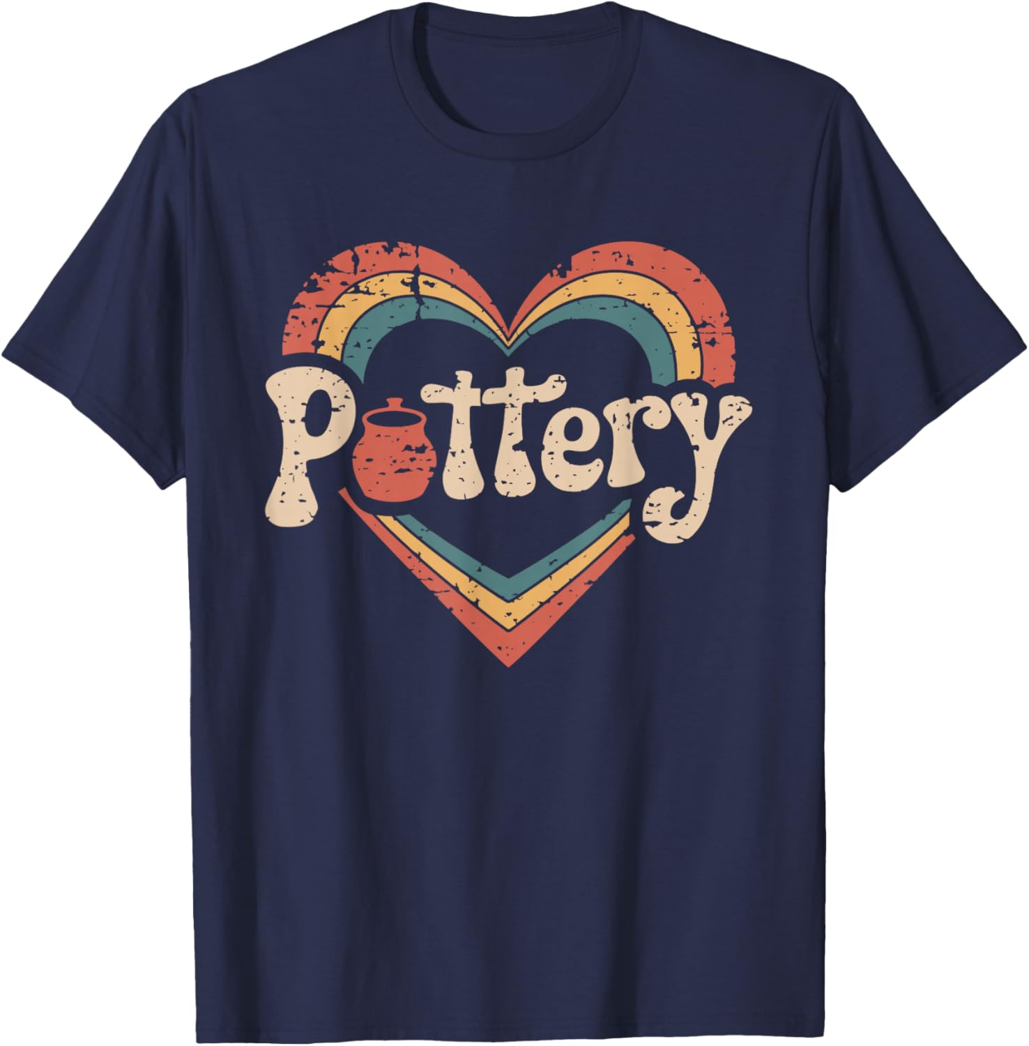 Funny Pottery Lover Ceramic Artist JM Black Classic Modern Lightweight Classic Fit Polyester 100% Adults T-Shirt - T-Shirt | Navy