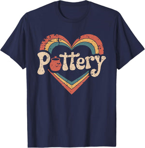 Funny Pottery Lover Ceramic Artist JM Black Classic Modern Lightweight Classic Fit Polyester 100% Adults T-Shirt - T-Shirt | Navy