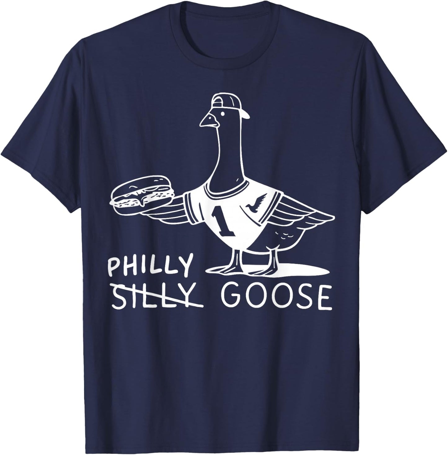 Vintage Philly Goose Name Pride Gift Women Kid T-Shirt - T-Shirt | Navy