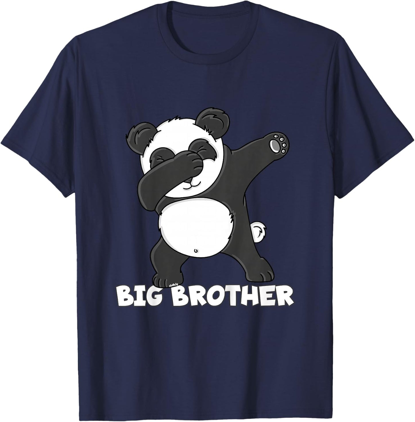 Kids Big Brother Shirt Dabbing Panda T-Shirt - T-Shirt | Navy