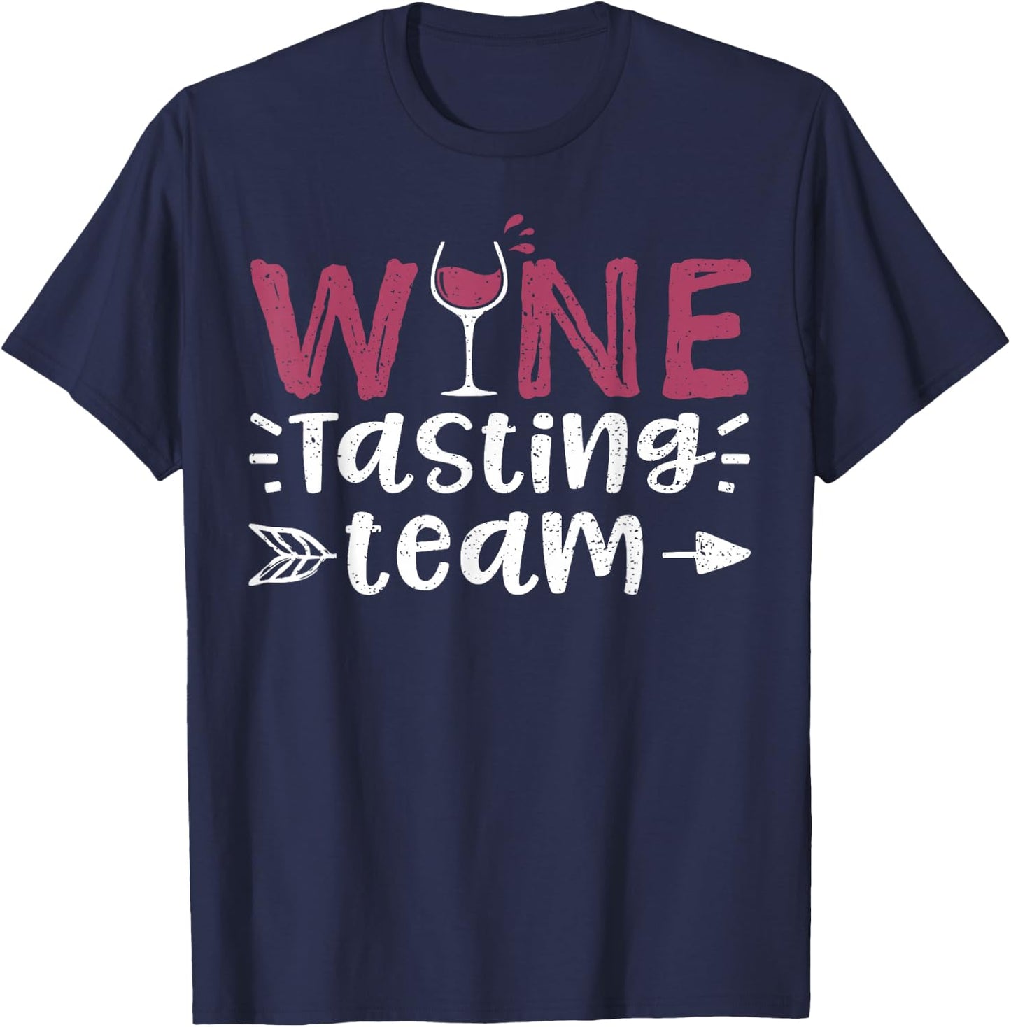 Wine Tasting Team - Wine T-Shirt - T-Shirt | Navy