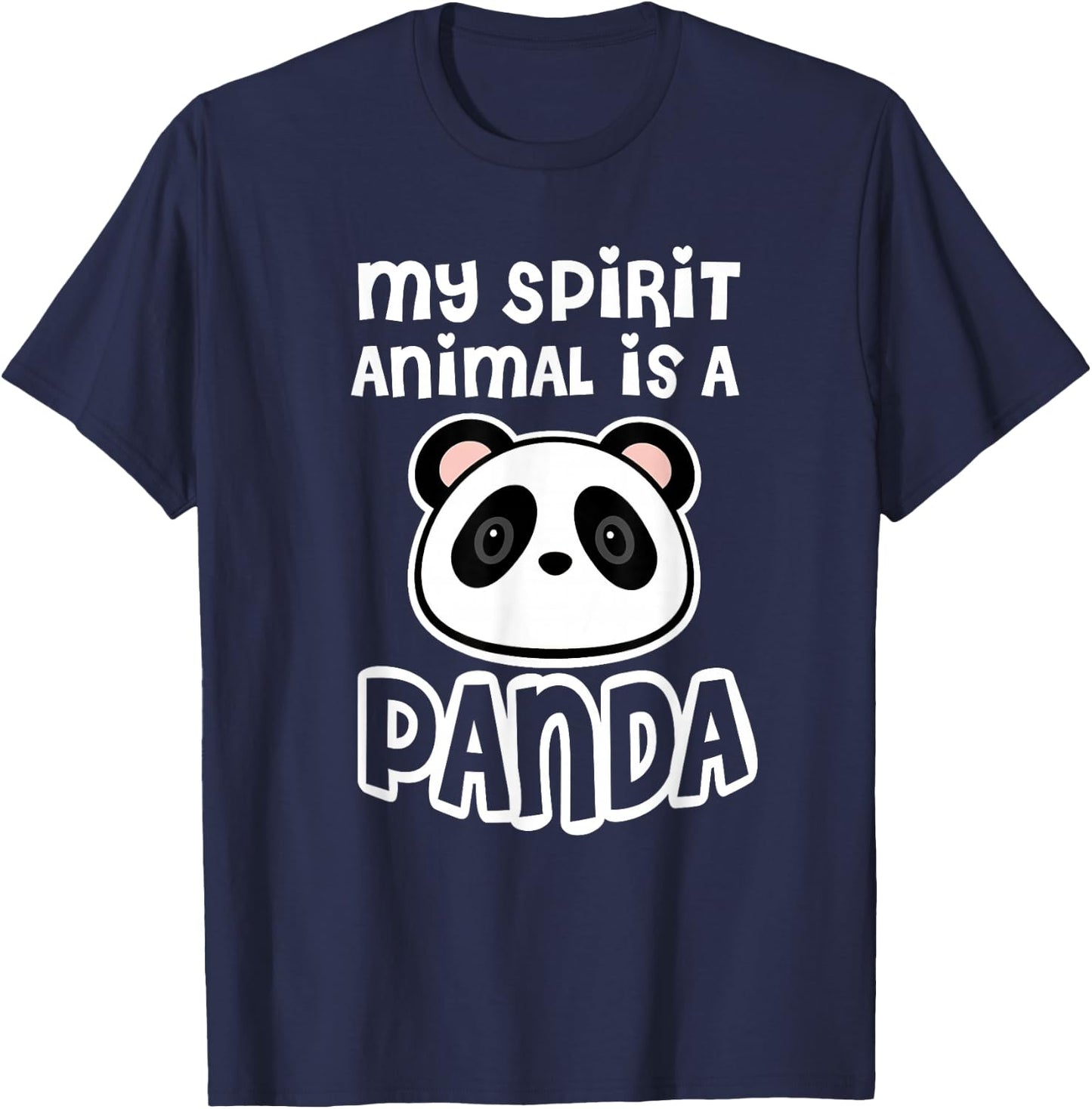 Panda Favourite Animal Cute Panda T-Shirt - T-Shirt | Navy