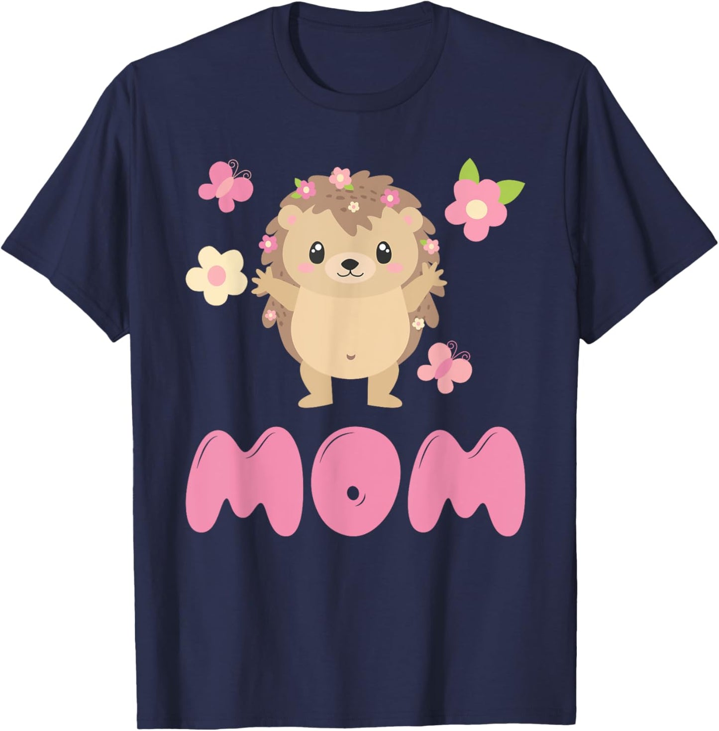 Hedgehog Mom T-Shirt - T-Shirt | Navy