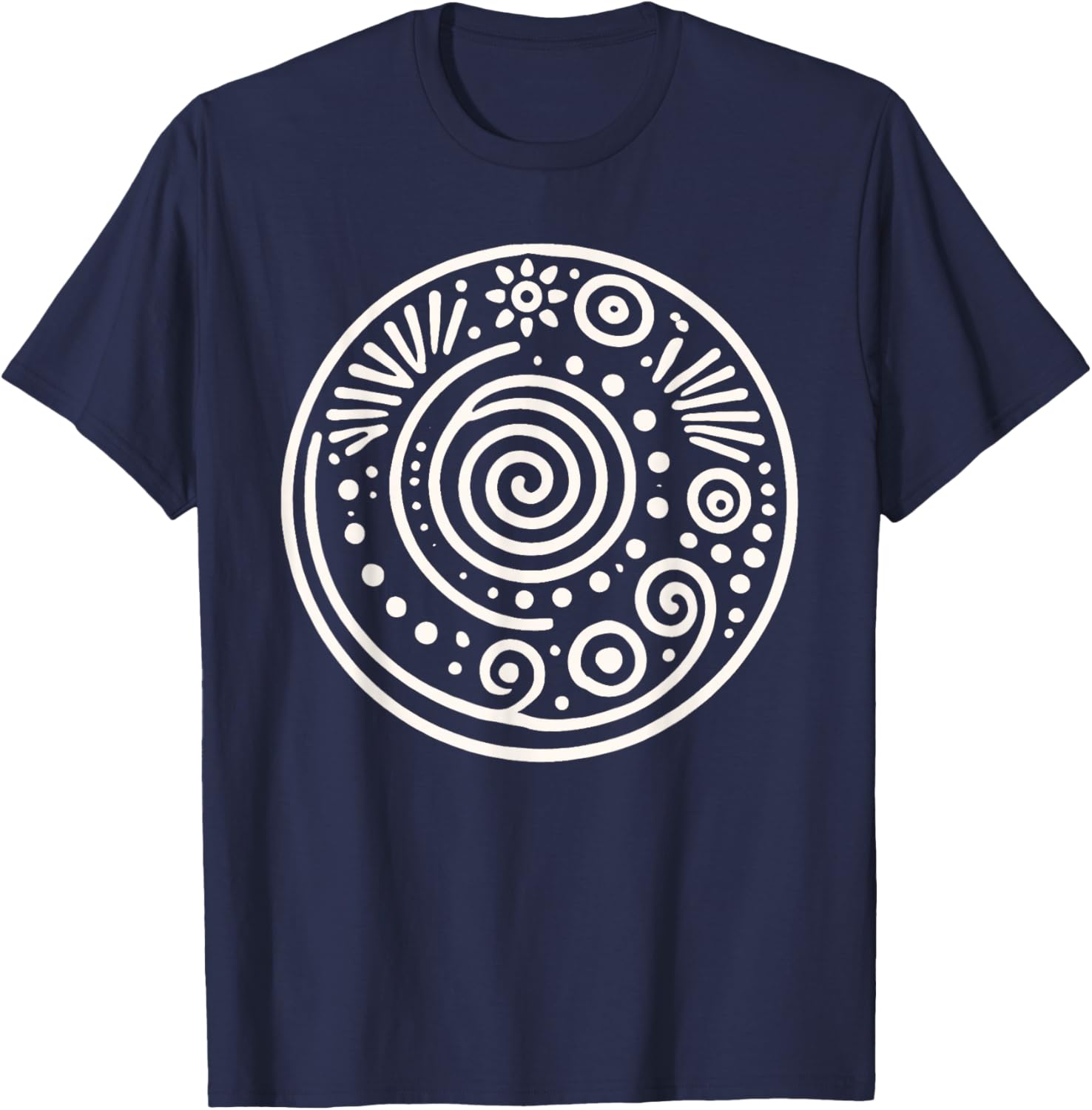 Pachamama Symbol Bolivia Mother Earth Inca Goddess T-Shirt - T-Shirt | Navy