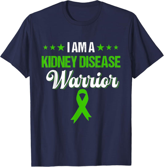 I am a kidney disease warrior,kidney disease awareness T-Shirt - T-Shirt | Navy