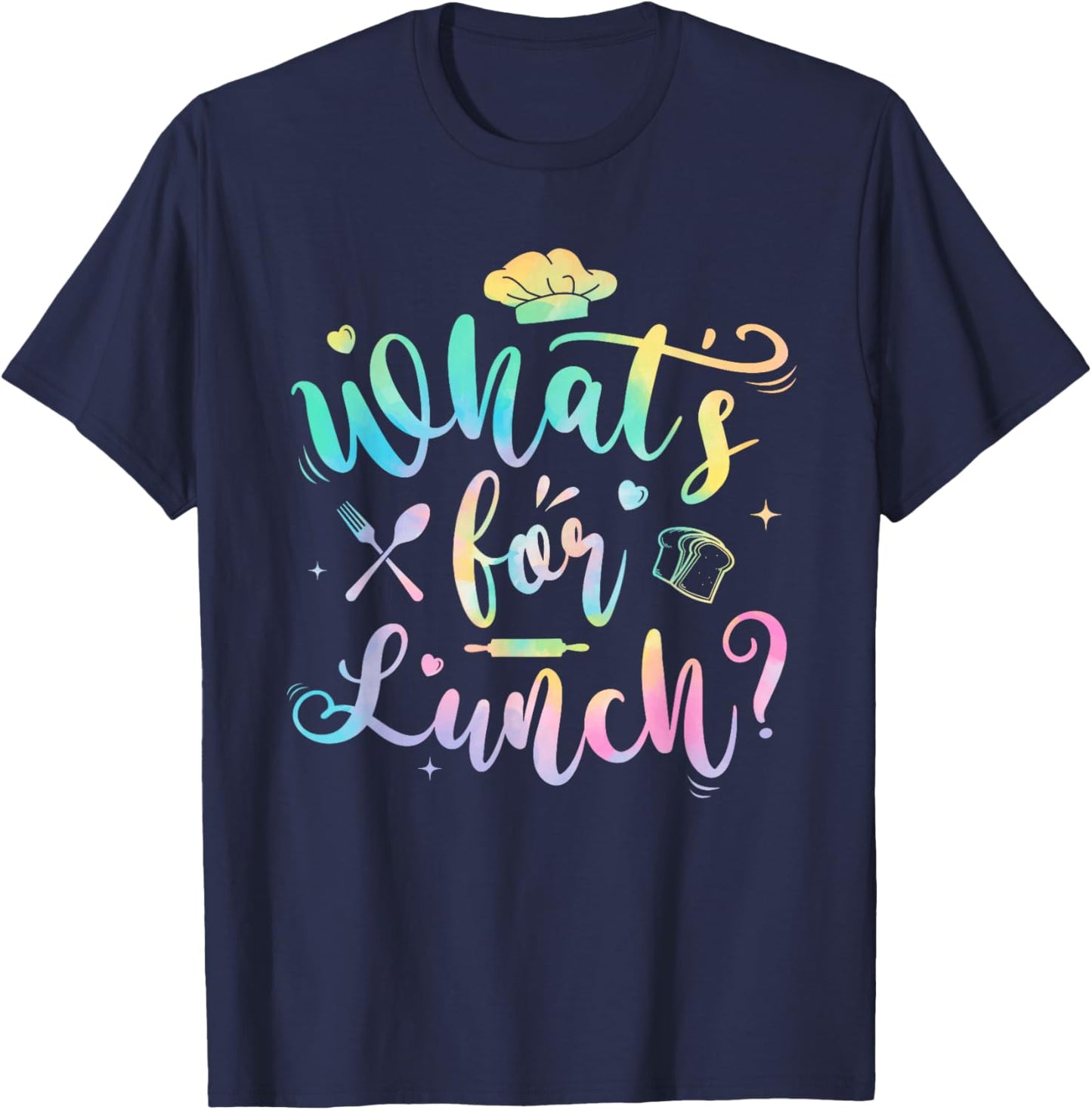 Whats for Lunch Funny Lunch Lady T-Shirt - T-Shirt | Navy