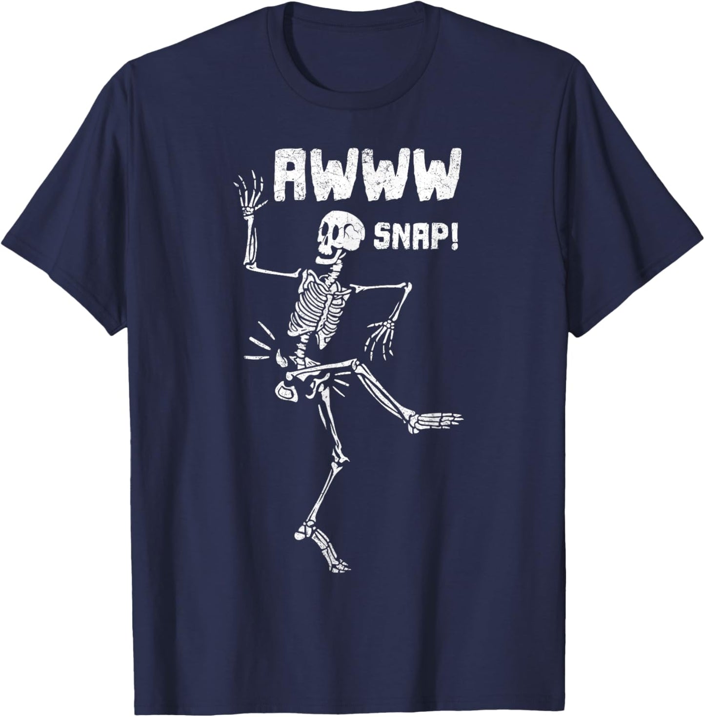 Awww Snap Funny Hip Broken Design For Surgery Survivor T-Shirt - T-Shirt | Navy