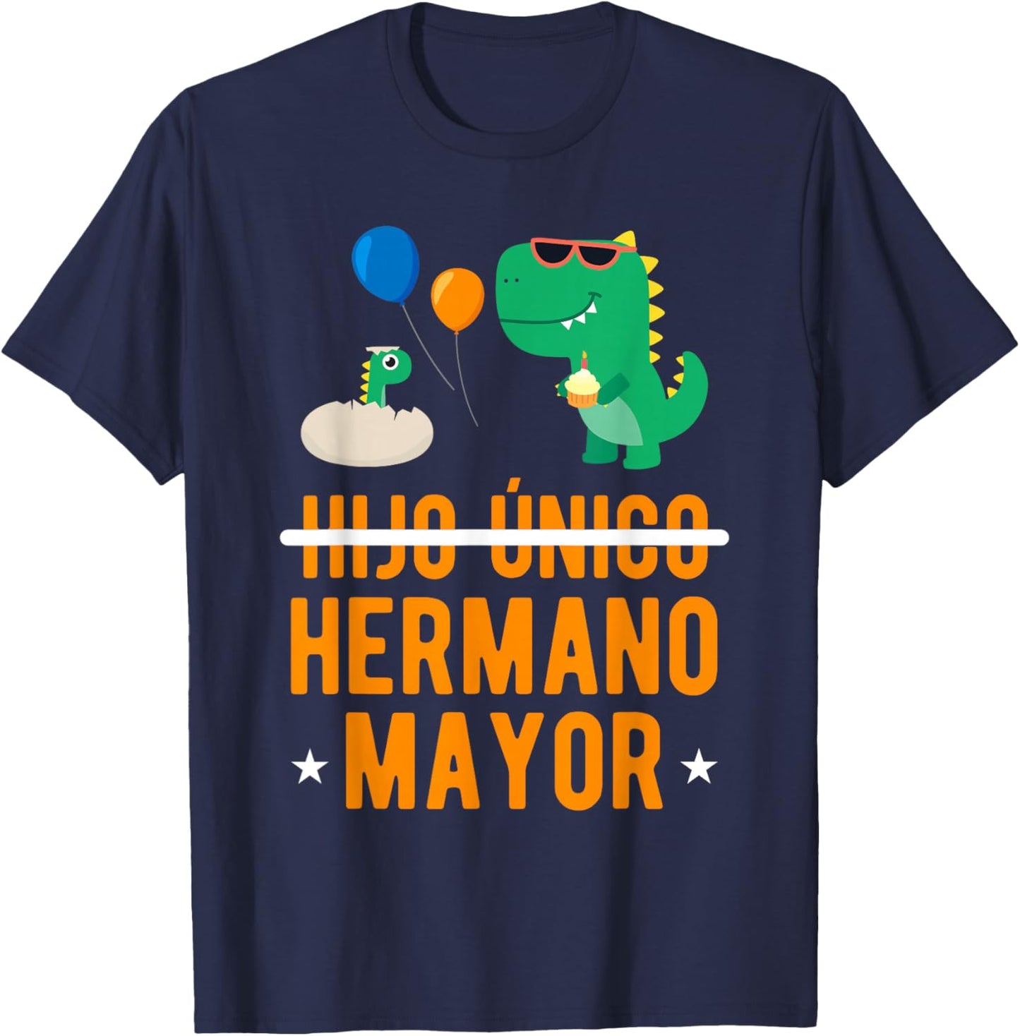 Hijo Unico Hermano Mayor Promovido A Hermano Mayor T-Shirt - T-Shirt | Navy