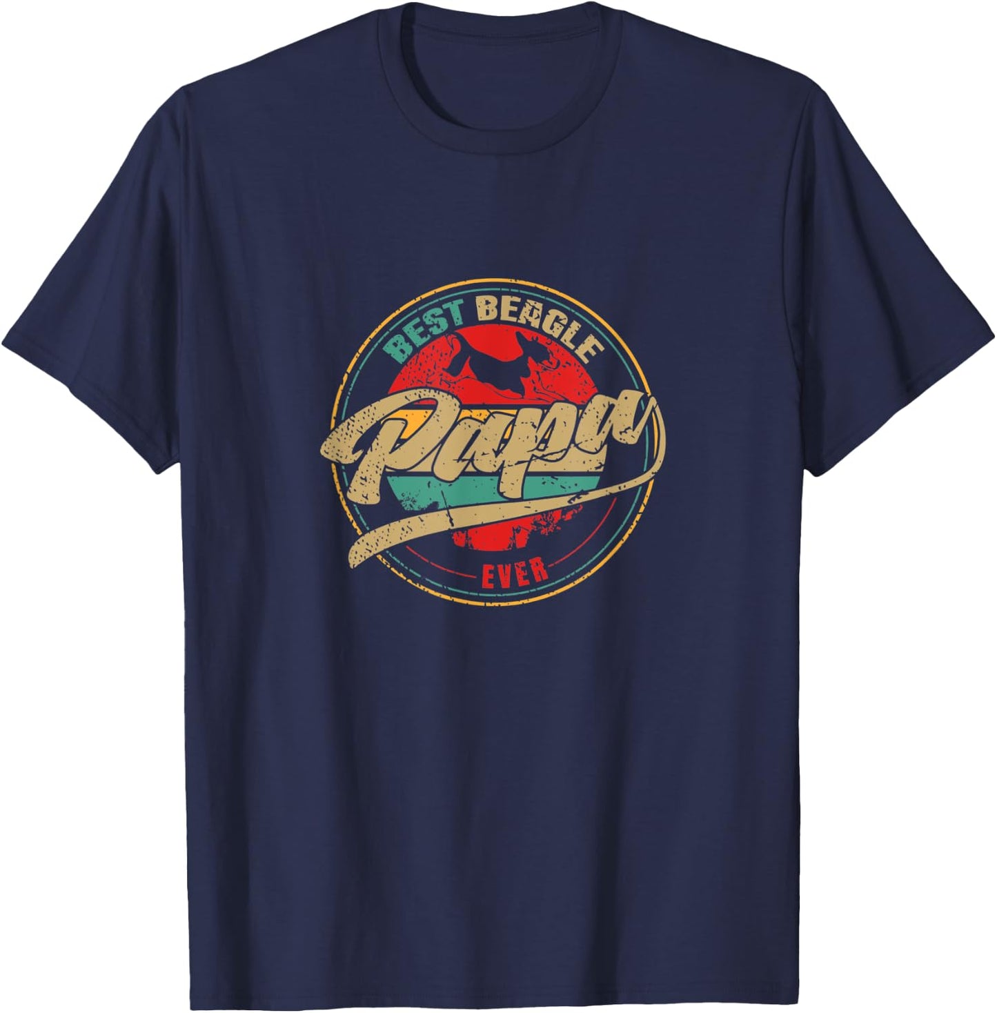 Best Beagle Papa Ever - Beagle Dog Women Kids T-Shirt - T-Shirt | Navy