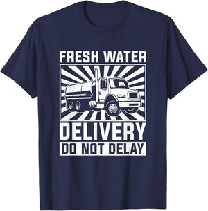 Truck Driver Tanker Trucker - Big Rig Water Truck Driver T-Shirt - T-Shirt | Navy