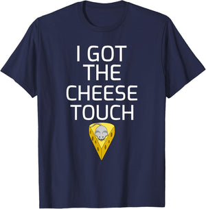 Cheese Touch Shirt Cheese and Mouse Funny Cheese Lovers Gift T-Shirt - T-Shirt | Navy