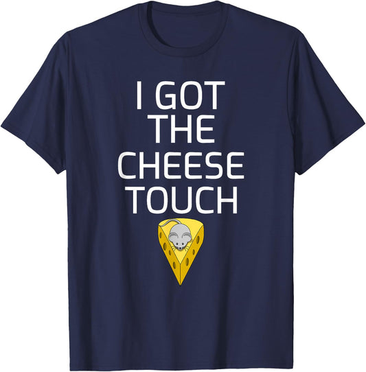 Cheese Touch Shirt Cheese and Mouse Funny Cheese Lovers Gift T-Shirt - T-Shirt | Navy