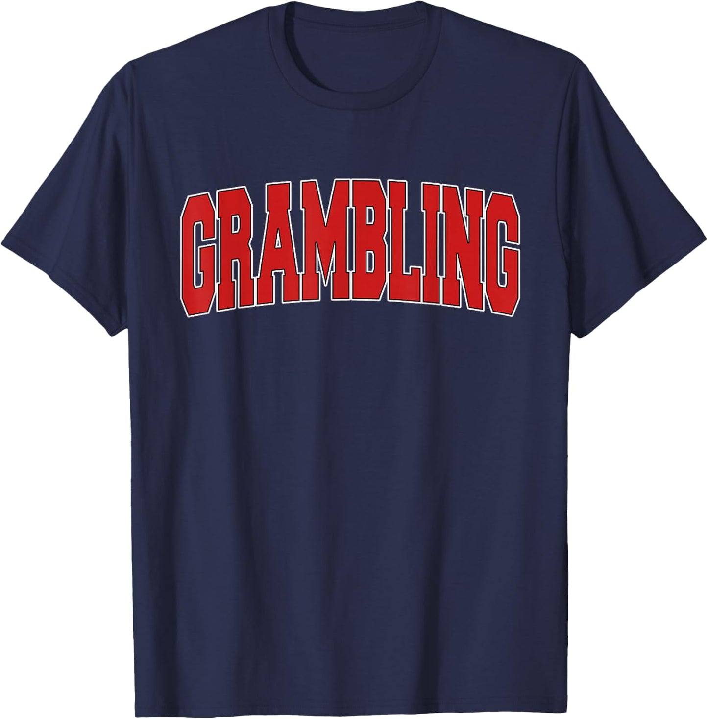 GRAMBLING LA LOUISIANA Varsity Style USA Vintage Sports T-Shirt - T-Shirt | Navy