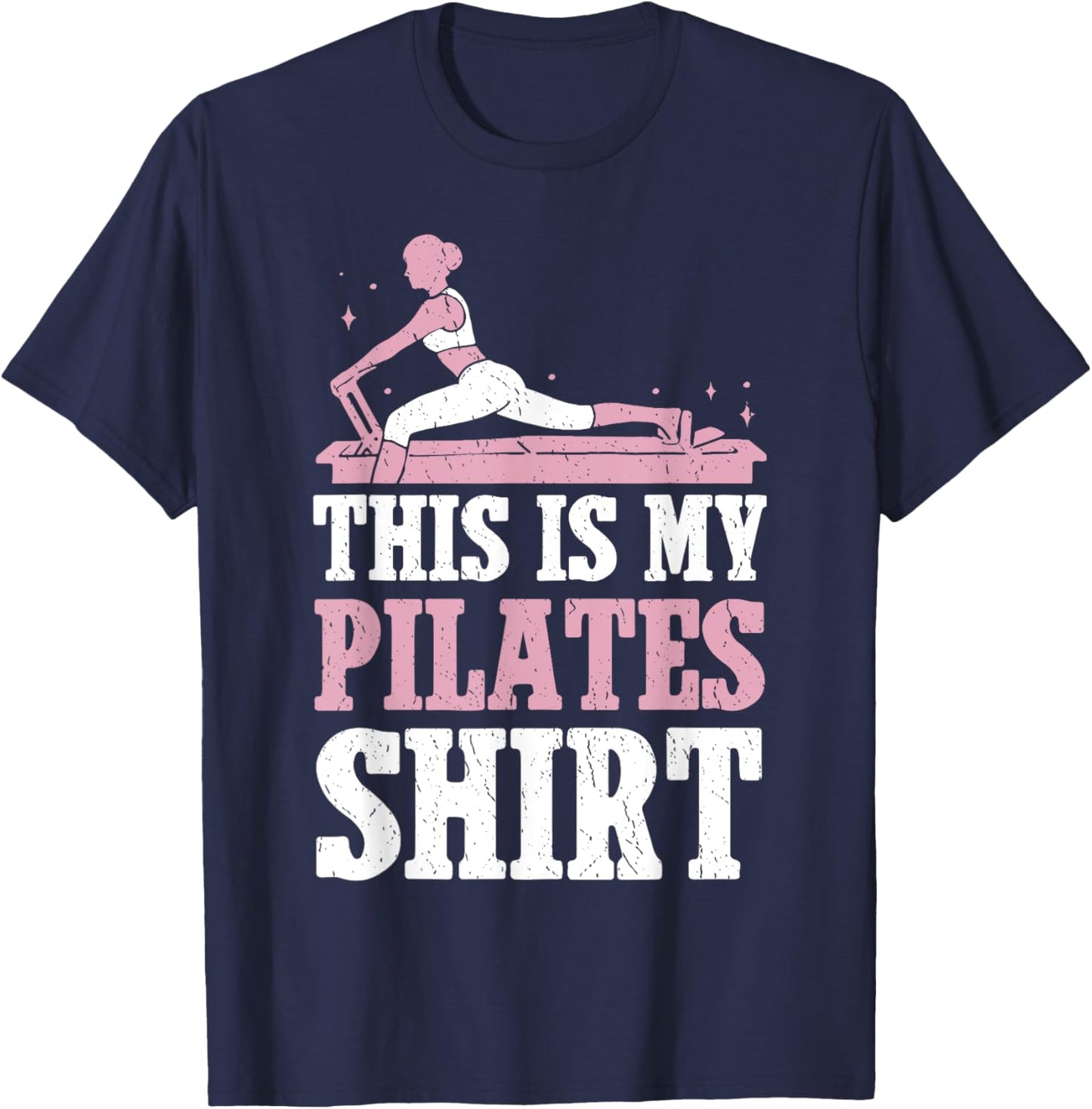 Pilates Lover Women Pilates Contrology Yoga T-Shirt - T-Shirt | Navy