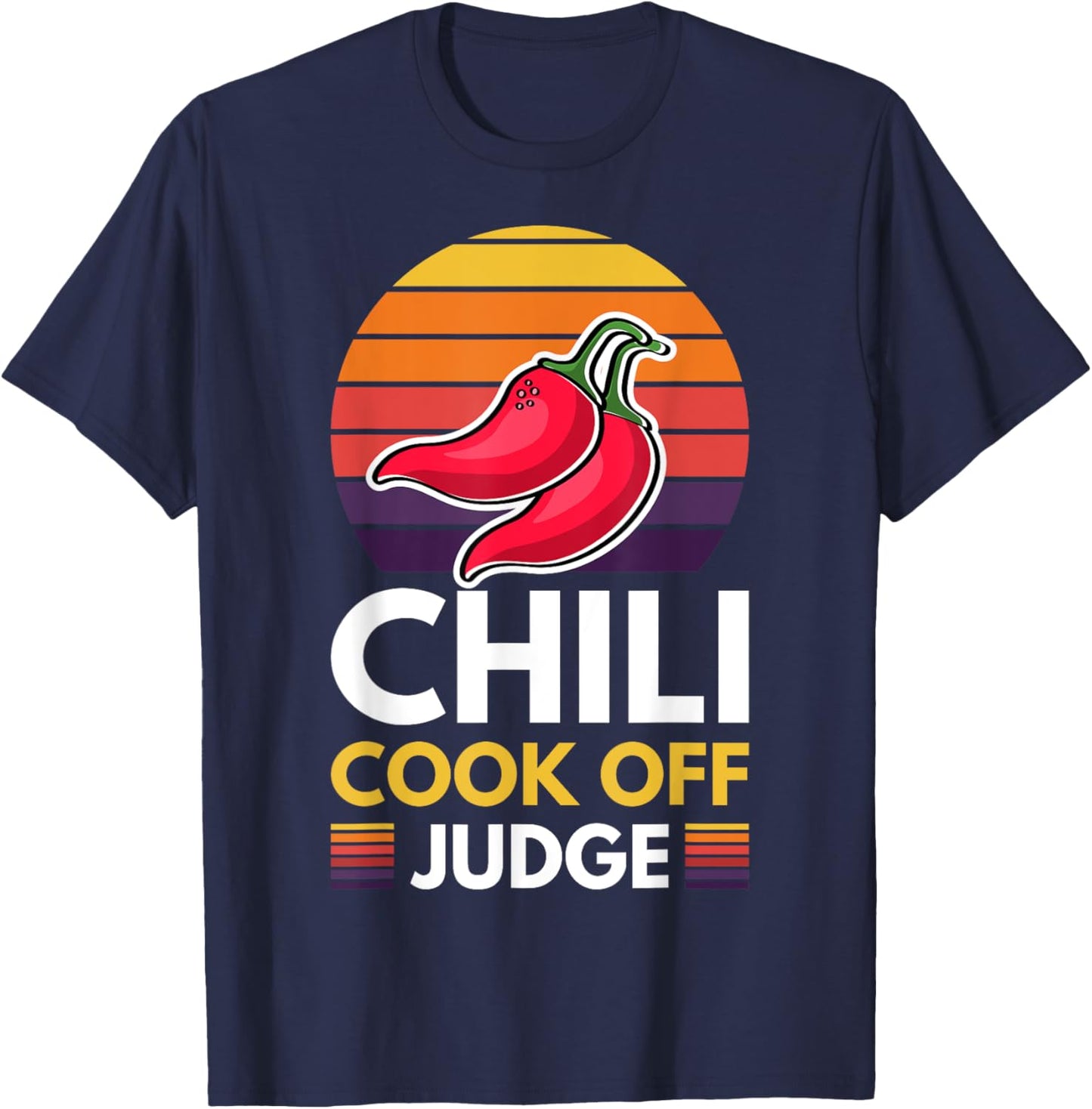 Chili Cook Off Judge Red Chili T-Shirt - T-Shirt | Navy
