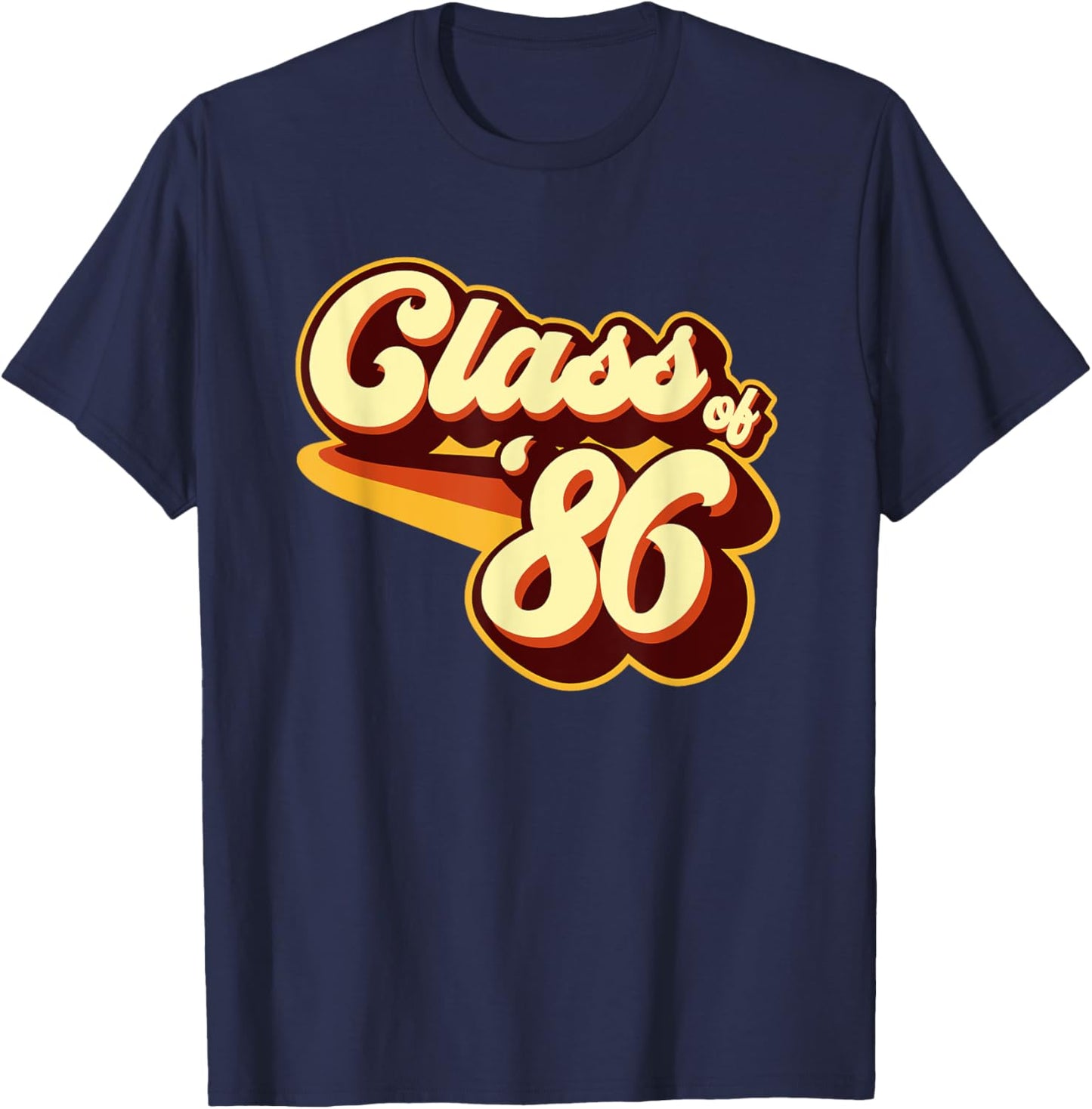 Class of 86 Reunion Retro 1986 T-Shirt - T-Shirt | Navy