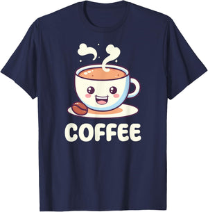 Coffee & Creamer Matching Couple Halloween Best Friends T-Shirt - T-Shirt | Navy