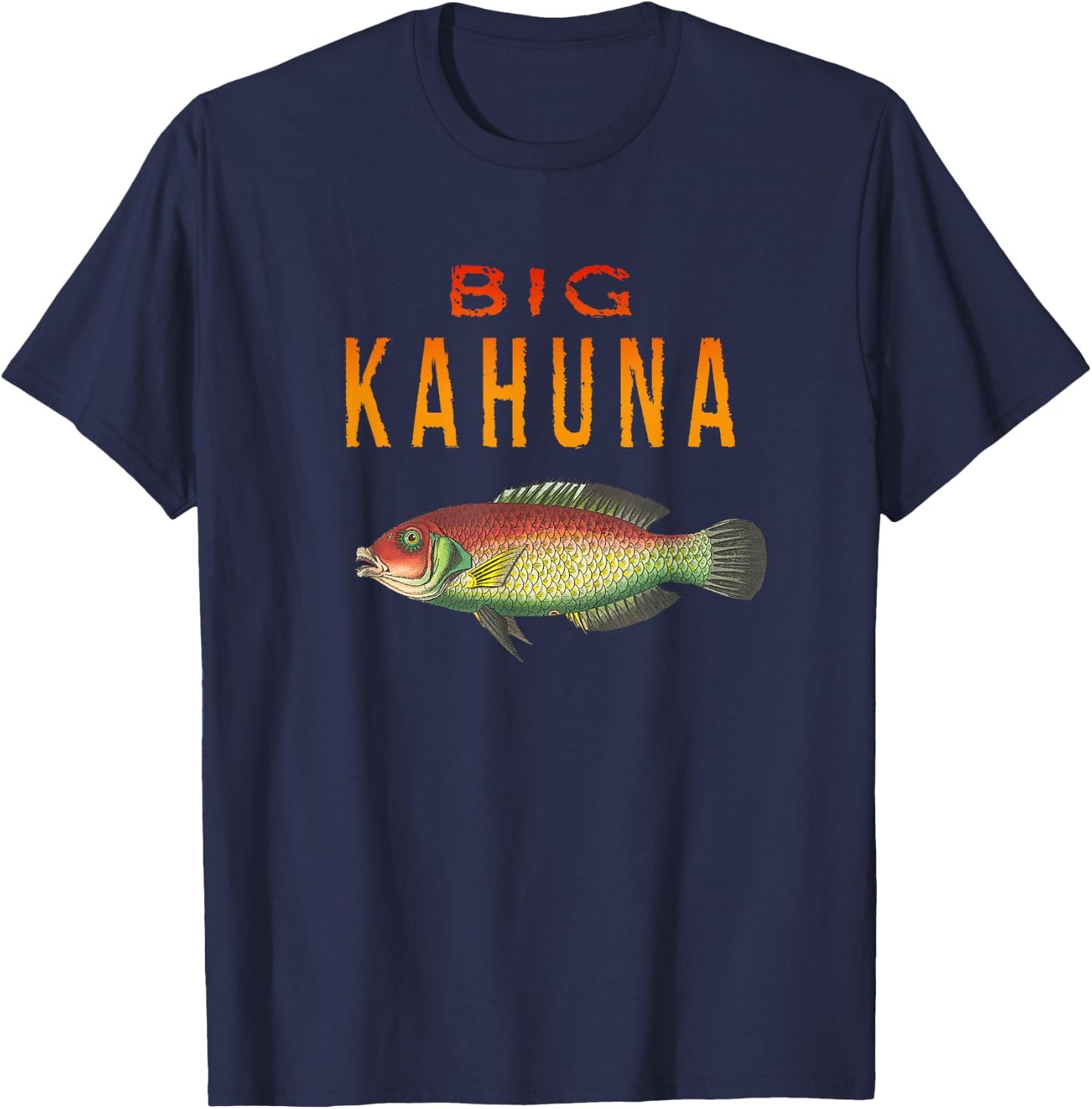 Fish T Shirt Big Kahuna XO4U Original T-Shirt - T-Shirt | Navy