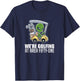 Golfing At Area Fifty One Golf Player Lover Alien T-Shirt - T-Shirt | Navy