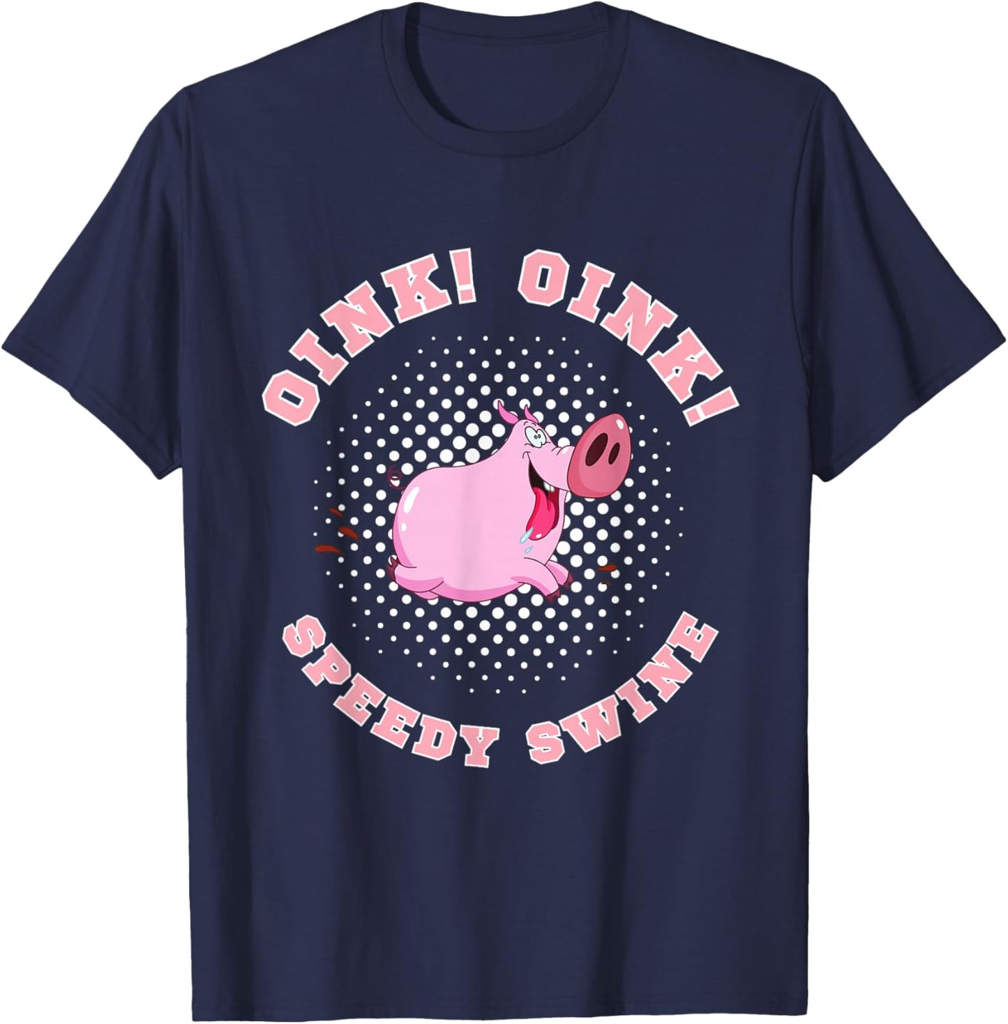PIG Race Team Pig Running Team funny Pic Racing T-Shirt - T-Shirt | Navy