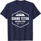 Grand Teton National Park Camping Outdoor T-Shirt - T-Shirt | Navy