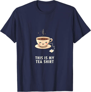 This Is My Tea Shirt Cute Quote T-Shirt - T-Shirt | Navy