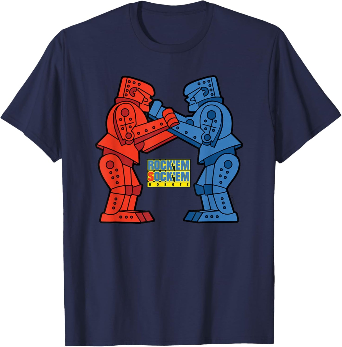 Rock'Em Sock'Em - Rock'Em Sock'Em Robots T-Shirt - T-Shirt | Navy