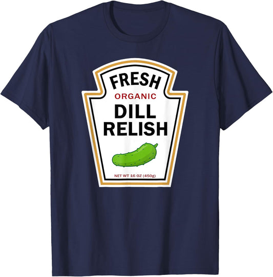 Dill Relish Easy Halloween Costume Diy Group Matching Couple T-Shirt - T-Shirt | Navy