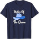 Mother of the Groom western wedding cowboy hat T-Shirt - T-Shirt | Navy