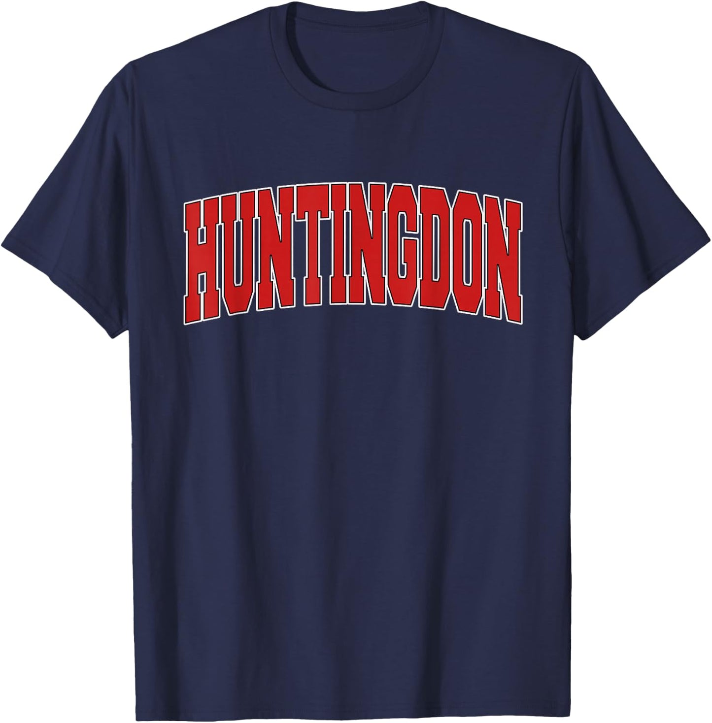 HUNTINGDON PA PENNSYLVANIA Varsity Style USA Vintage Sports T-Shirt - T-Shirt | Navy