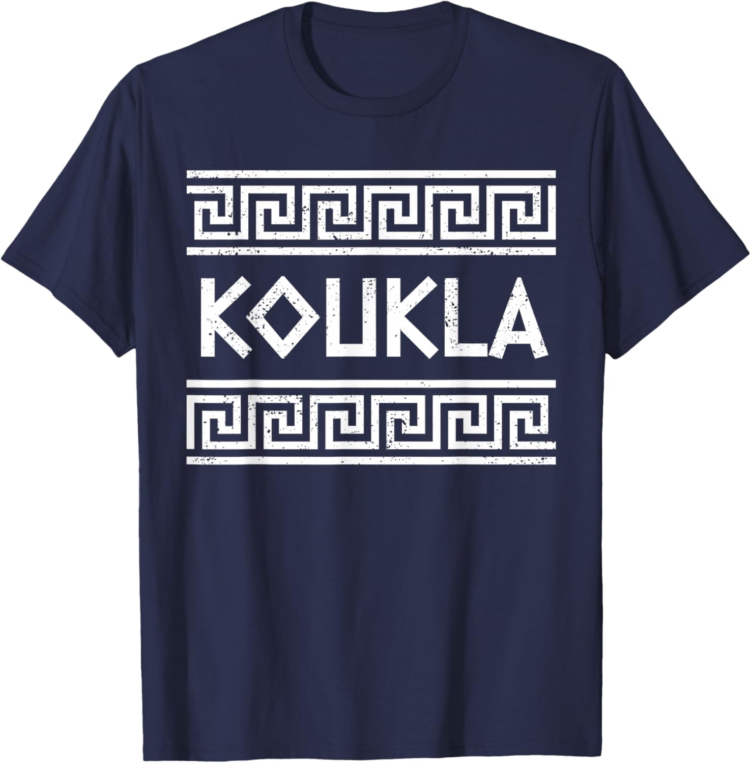 Koukla Ancient Greek Pride Greek Flag Opa Greek Party Greece T-Shirt - T-Shirt | Navy