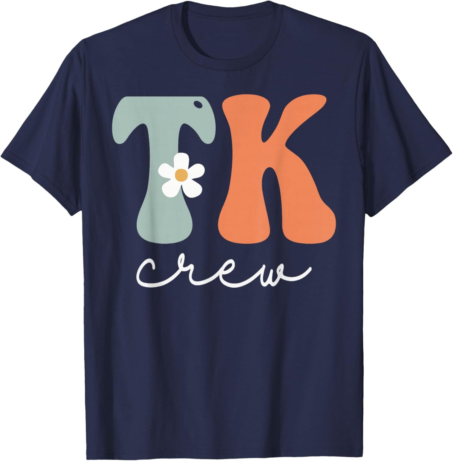 TK Crew Groovy Women Appreciation Day Hello Back To School T-Shirt - T-Shirt | Navy