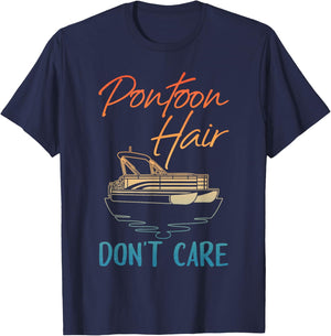 Cool Pontoon Boat Design Women Pontoon Boat Captain T-Shirt - T-Shirt | Navy