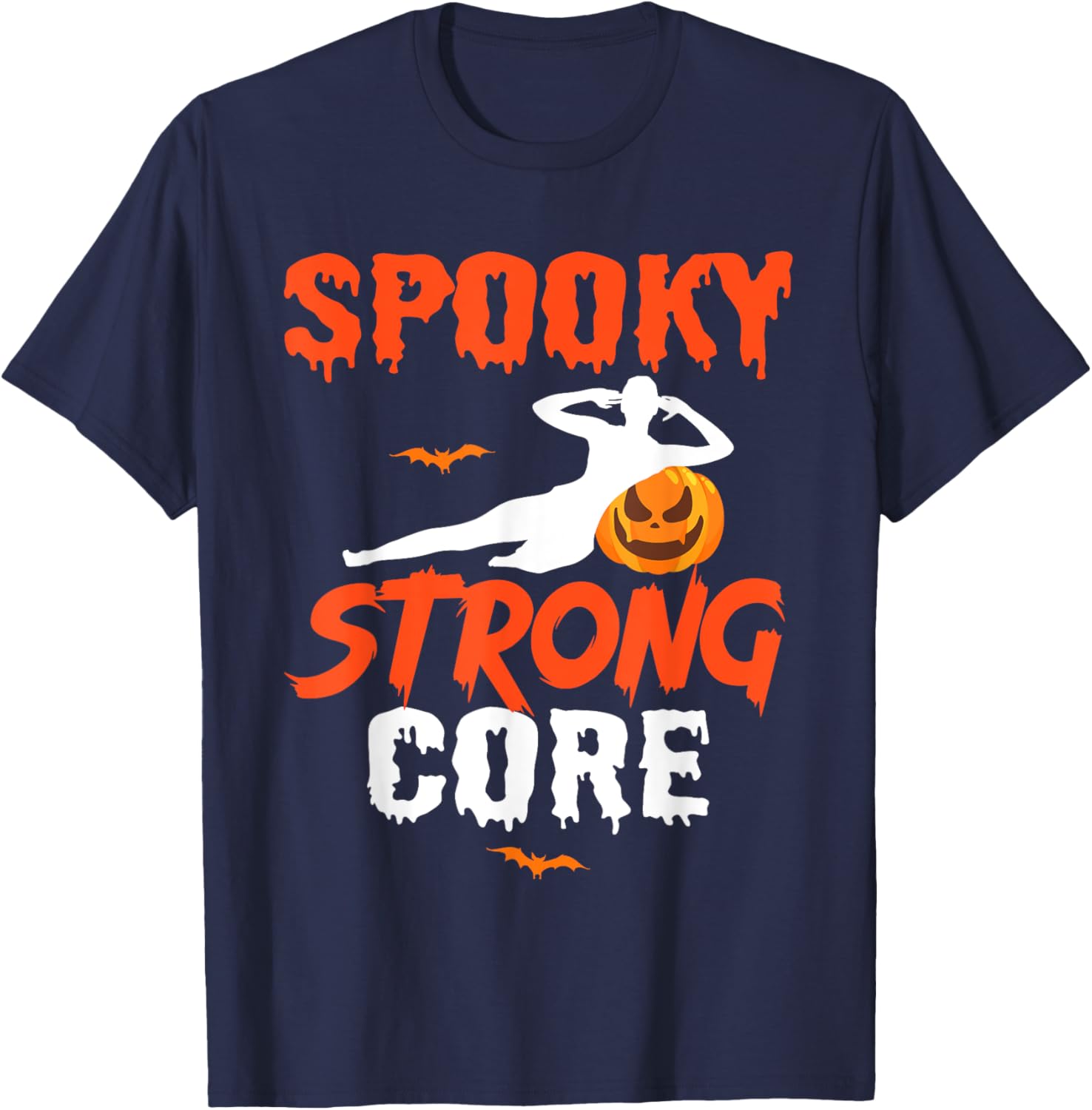 Halloween Pilates Instructor Horror Fitness Workout Gym T-Shirt - T-Shirt | Navy