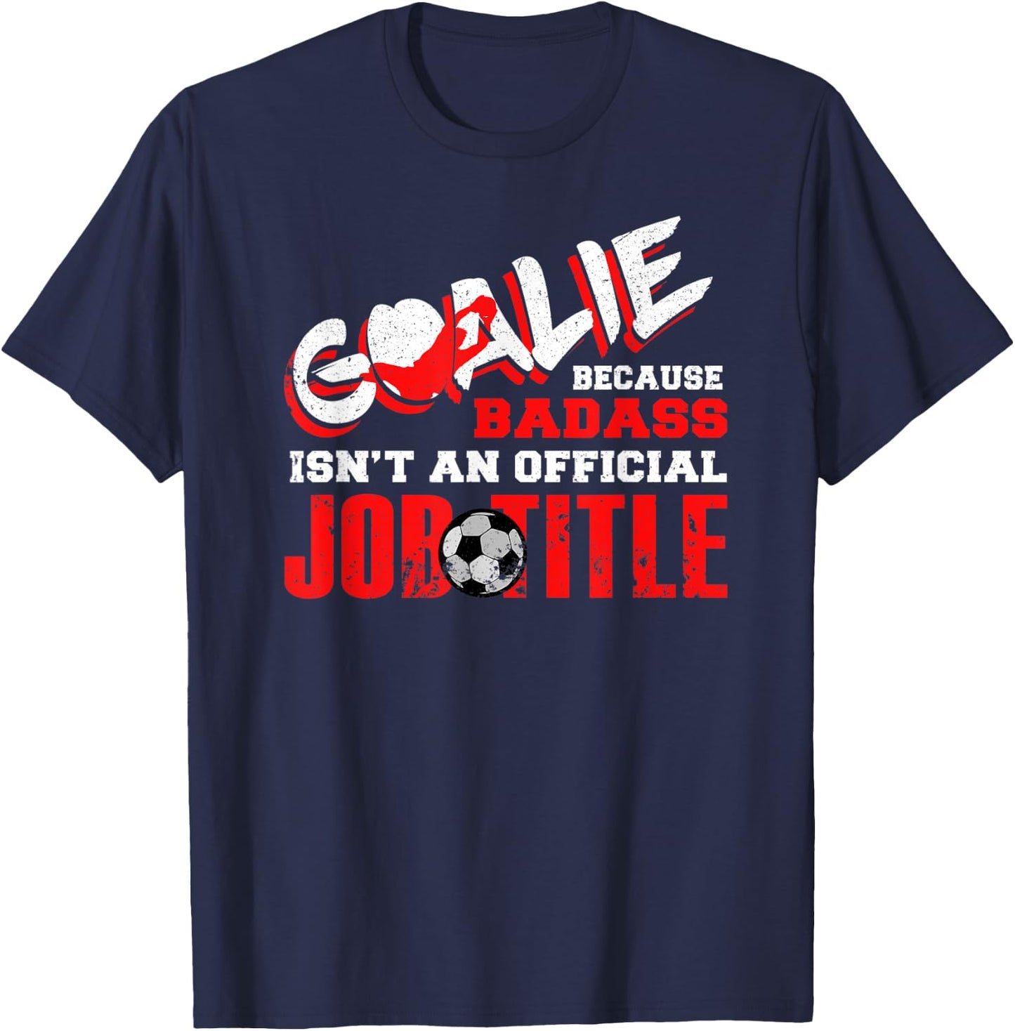 Funny Goalie Goalkeeper Outfit Clothing Soccer Player Keeper T-Shirt - T-Shirt | Navy
