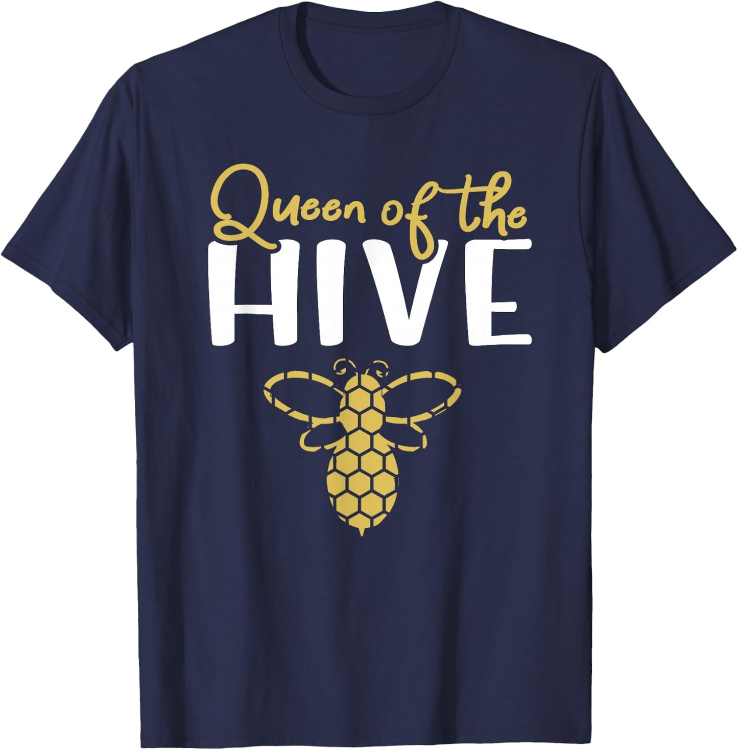 Queen Bee - Queen of The Hive T-Shirt - T-Shirt | Navy