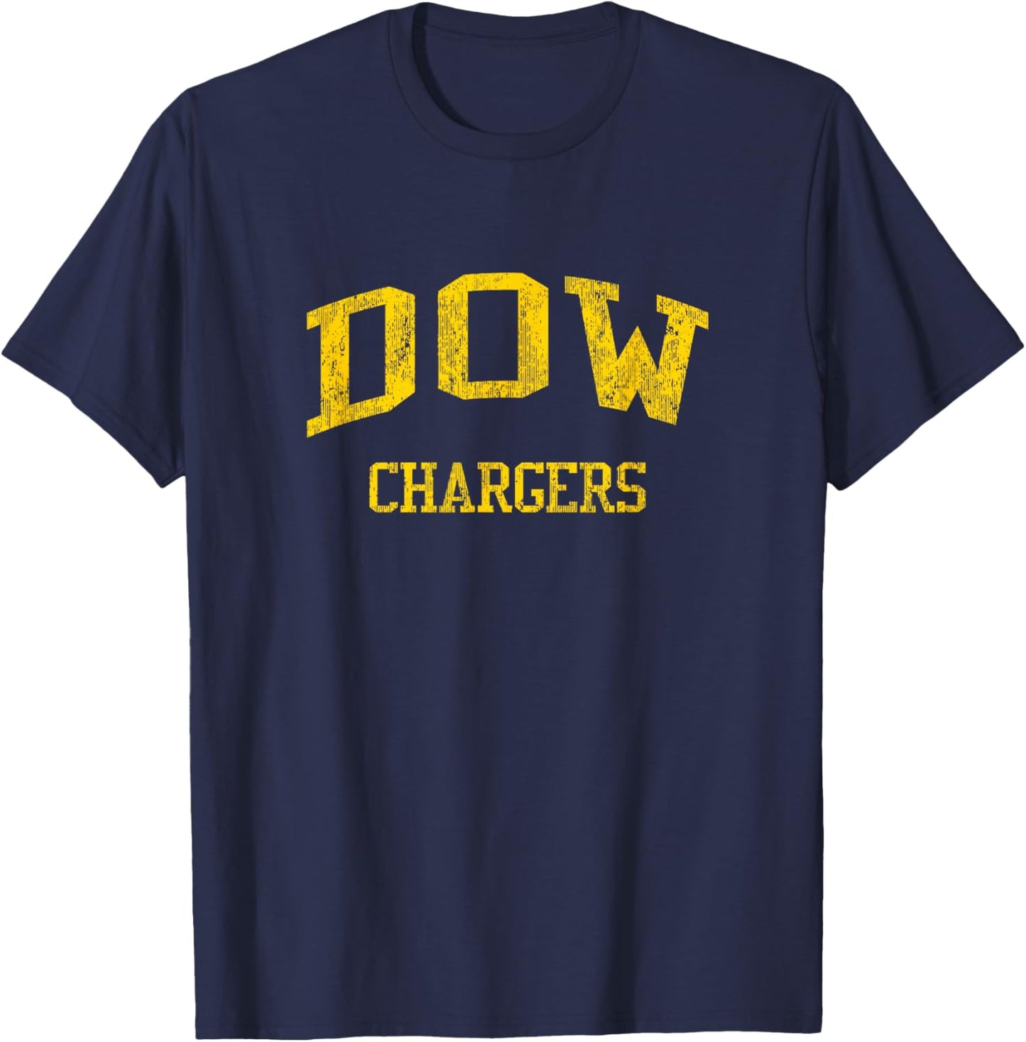 Dow High School HS Midland MI Vintage Sports T-Shirt - T-Shirt | Navy