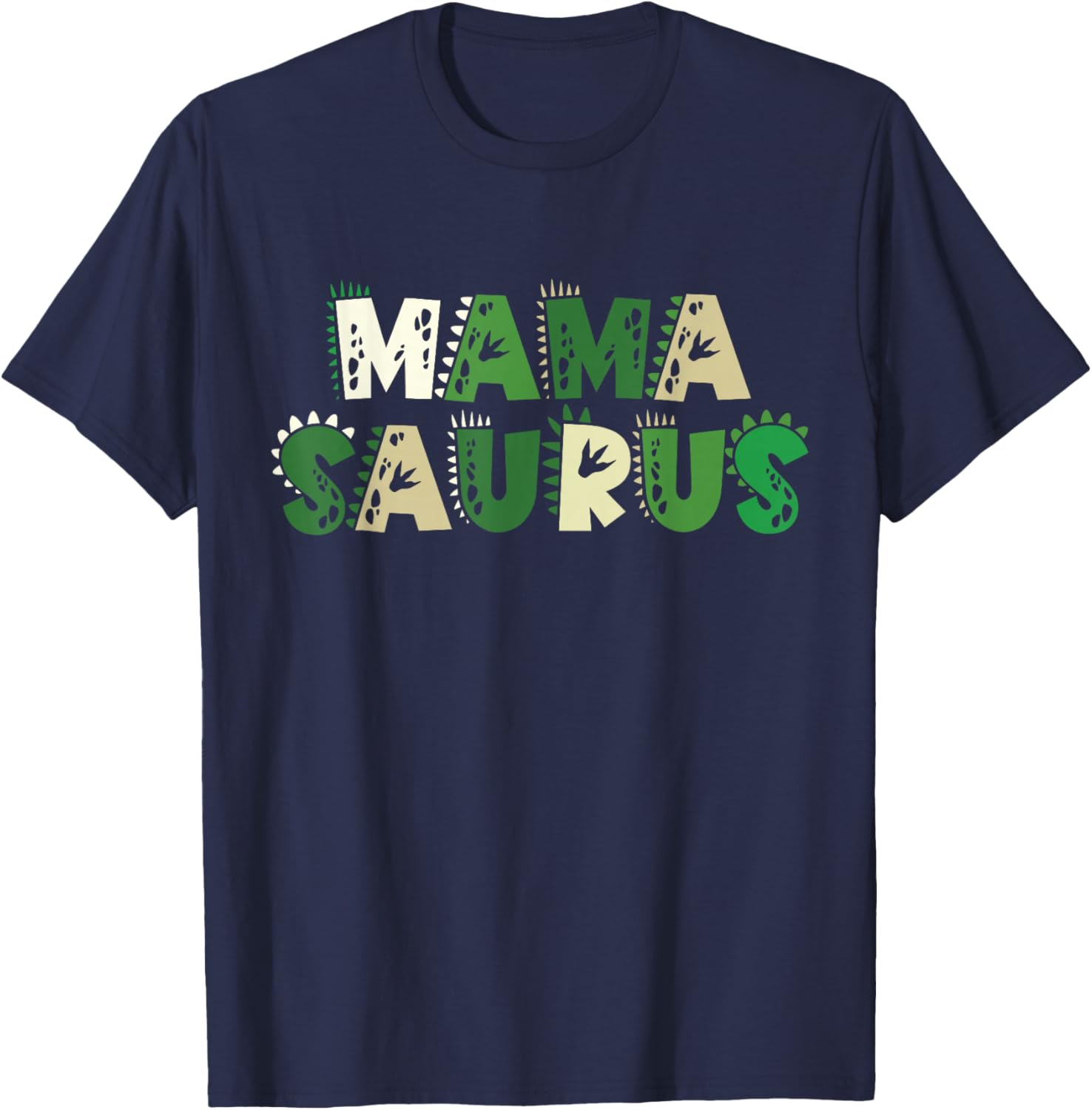 Mama Saurus Matching Family Birthday Dinosaur Men Women Kids T-Shirt - T-Shirt | Navy