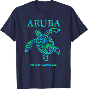 Aruba Sea Turtle Cruise Vacation Souvenir Boys Girls T-Shirt - T-Shirt | Navy