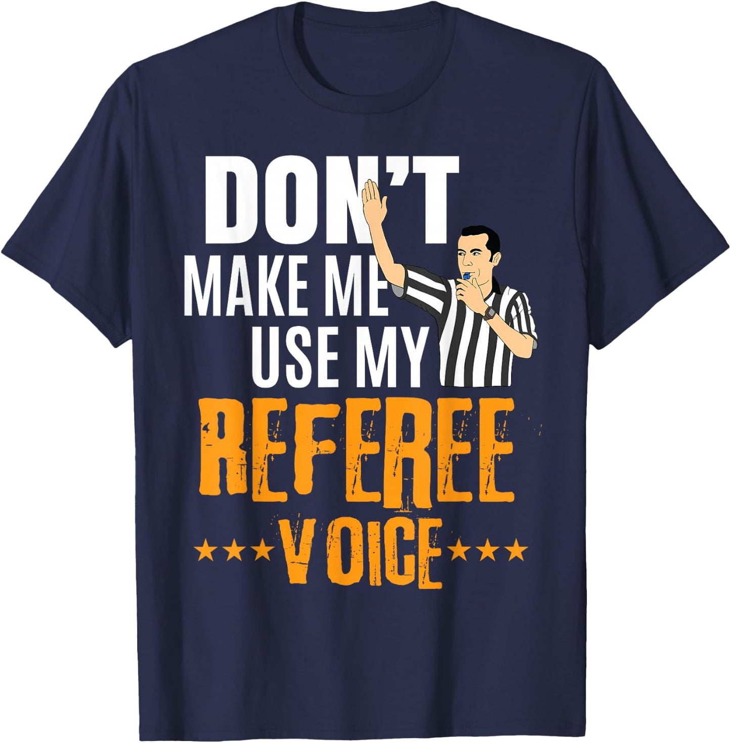 Funny Basketball Ref Hoops - Basketball Referee T-Shirt - T-Shirt | Navy